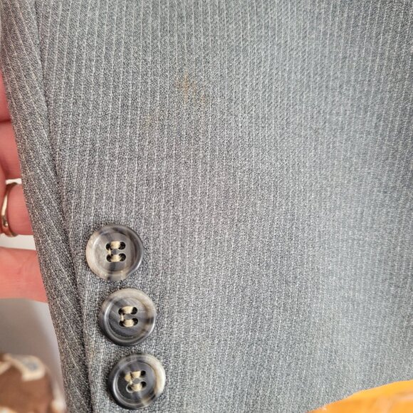 Men's Suit Jacket with Matching Vest, Size is approx. 46L - Picture 5 of 12